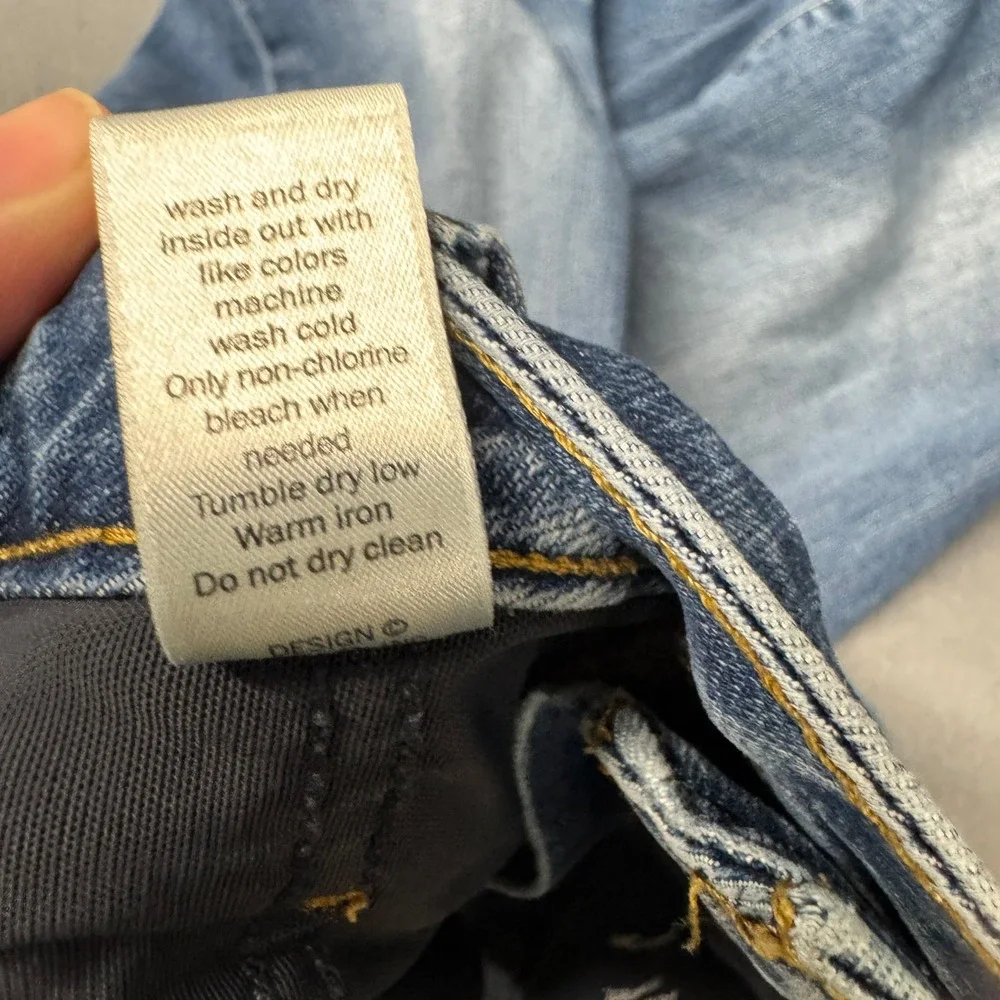 Athleta Jeans Womens 14 (34x29 ACTUAL) Sculptek Skinny Blue Denim Stretch